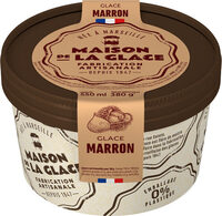 Glace marron