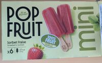Pop fruit sorbet fraise