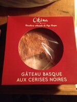 Gâteau basque aux cerises noires