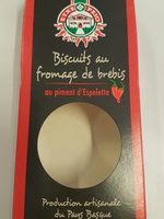 Biscuit au fromage de brebis au piment d'espelette