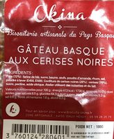 Gateau basque aux cerises noires