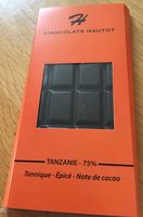 Chocolat Noir - Tanzanie Noir 75%