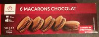6 macarons chocolat