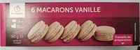 6 macarons vanille