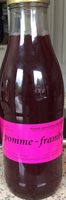 Jus de pomme framboise