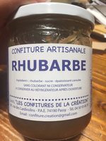 Confiture artisanale rhubarbe