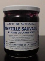 Confiture artisanale myrtille sauvage au sucre de canne roux
