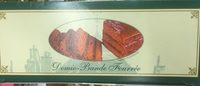 Demie bande de pain d'épices fourrée à la confiture d'orange