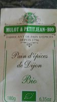 Pain d'épice de Dijon Bio