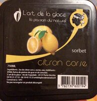 Sorbet citron corse