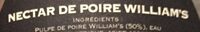 Nectar de poire williams