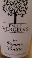 Jus de pomme a la vanille EMILE VERGEOIS
