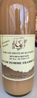 Jus de pomme framboise