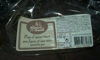 Pain d'épices toast aux figues et aux noix spécial foie gras