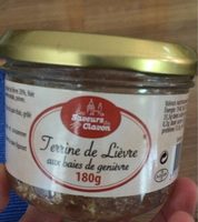 Terrine de lievre aix baies de genievre