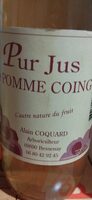 Pour jus pomme coing