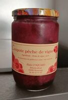 Compote pêche de vigne
