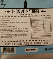 Thon au naturel en morceaux