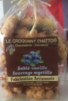 Sablé vanille fourrage myrtille