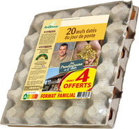 20 dont 4 œufs offerts AviBresse datés du jour de ponte