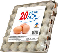 20 œufs frais de poules élevées au sol