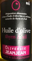 Huile d’olive thym et ail