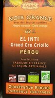 Chocolat noir orange