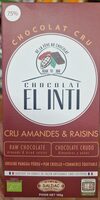 Chocolat cru 75% aux amandes & raisins secs