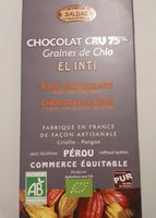 Chocolat cru 75% Graine de Chia