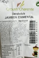 Sandwich jambon emmental