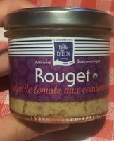Verrine de rouget à la pulpe de tomates et condiments