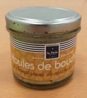 Verrine de moules de bouchot et champignons de couche au curry