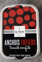 Anchois entiers tomate confite