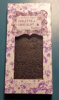 Chocolat tablette noir violette
