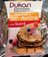 Galettes de son d'Avoine goût sucré