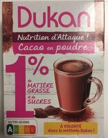 Cacao en poudre 1% M.G et 1% sucres