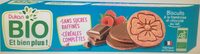 Biscuits framboise chocolat au lait bio