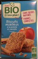Biscuits moelleux pomme cannelle bio