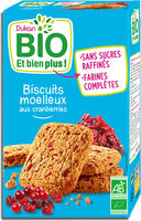 Biscuits moelleux aux cranberries