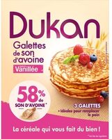 Galette de son d'avoine vanillée