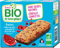 Barres baies de gogi, grenade et chocolat noir