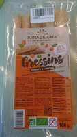 Gressins Tomates et origan. biologique et sans gluten