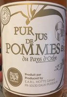Pur jus de pommes du pays d'Othe