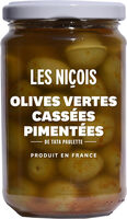 Olives vertes cassées pimentées de Tata Paulette