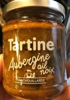 Tartine Aubergine ail noix