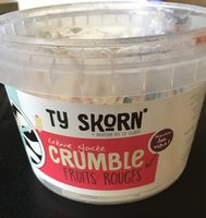 Creme glacee crumble fruits rouges