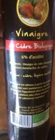 Vinaigre de cidre biologique