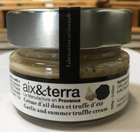 Crème d’ail doux et truffe d’été