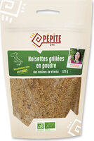 Poudre grillée de noisettes d'Italie