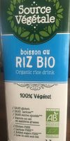 Boisson au riz bio